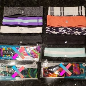Lululemon sweat band workout lot